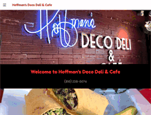 Tablet Screenshot of hoffmansdecodeli.com